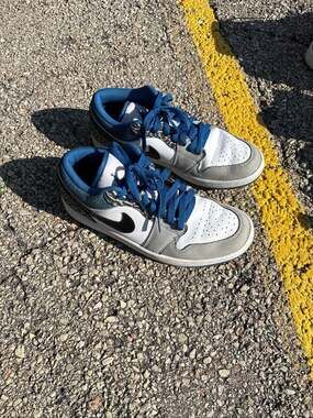 Air Jordan 1 Low SE True Blue White Dark Marina Blue DM1199-140